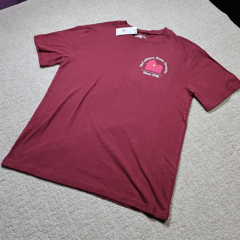 Home Alone McCallister Home Security T-Shirt Maroon Mens Small FXHA00XMSC